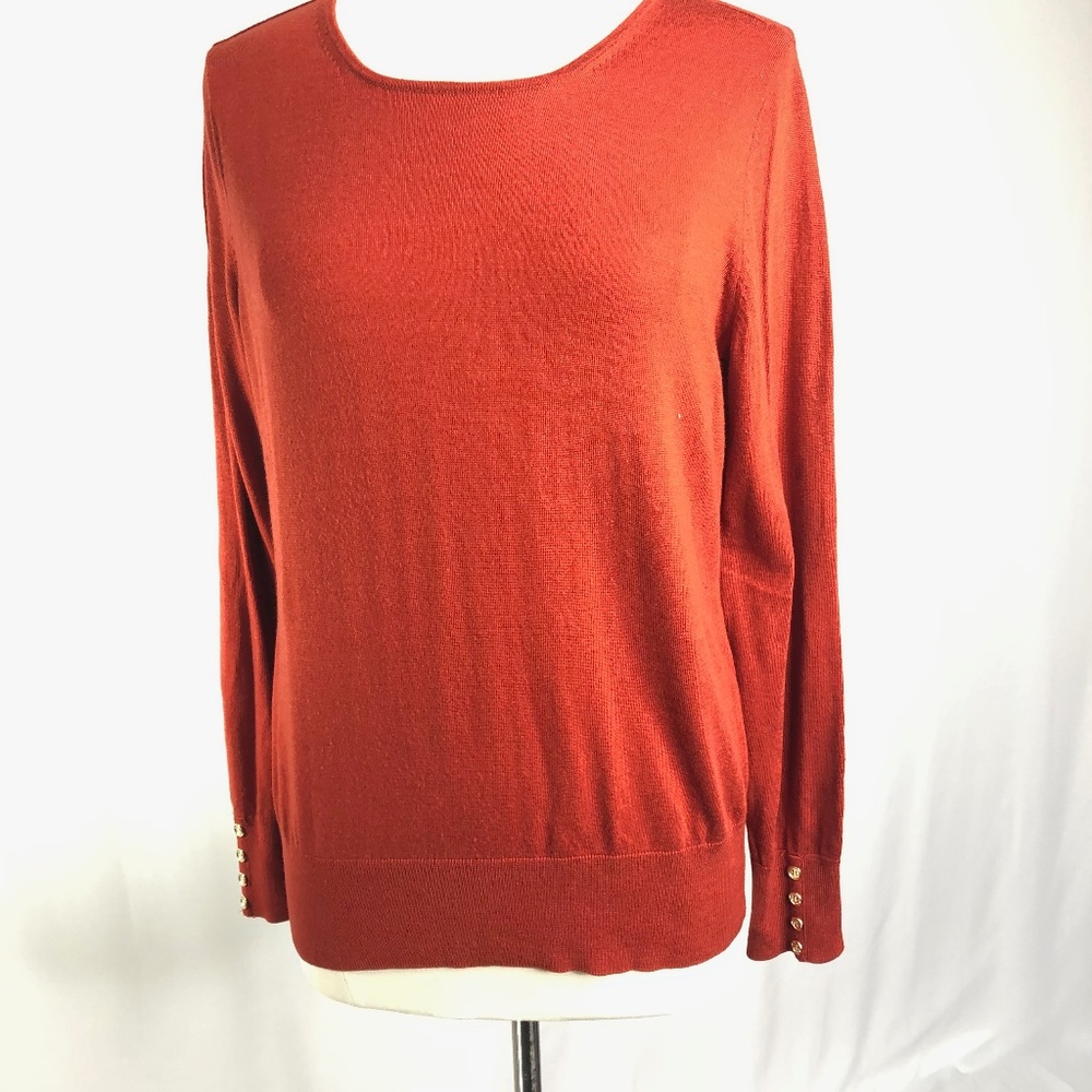 DP  Red-Orange Womens Sweater Size L